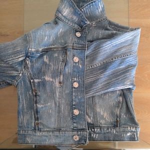 7 For All Mankind Jean Metallic Jacket